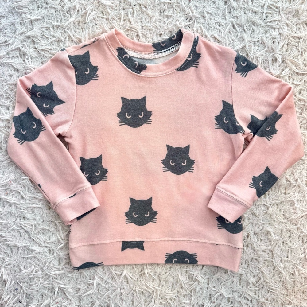 Super soft black kitty sweatshirt